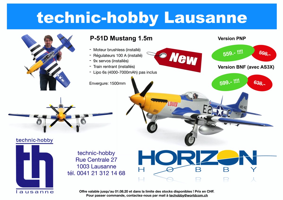 avion RC Mustang