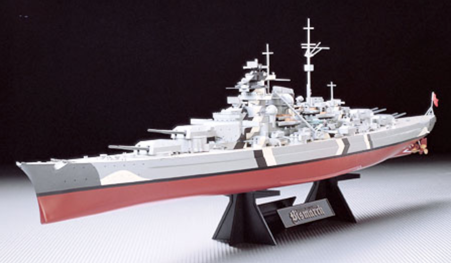 maquette cuirassé bismarck
