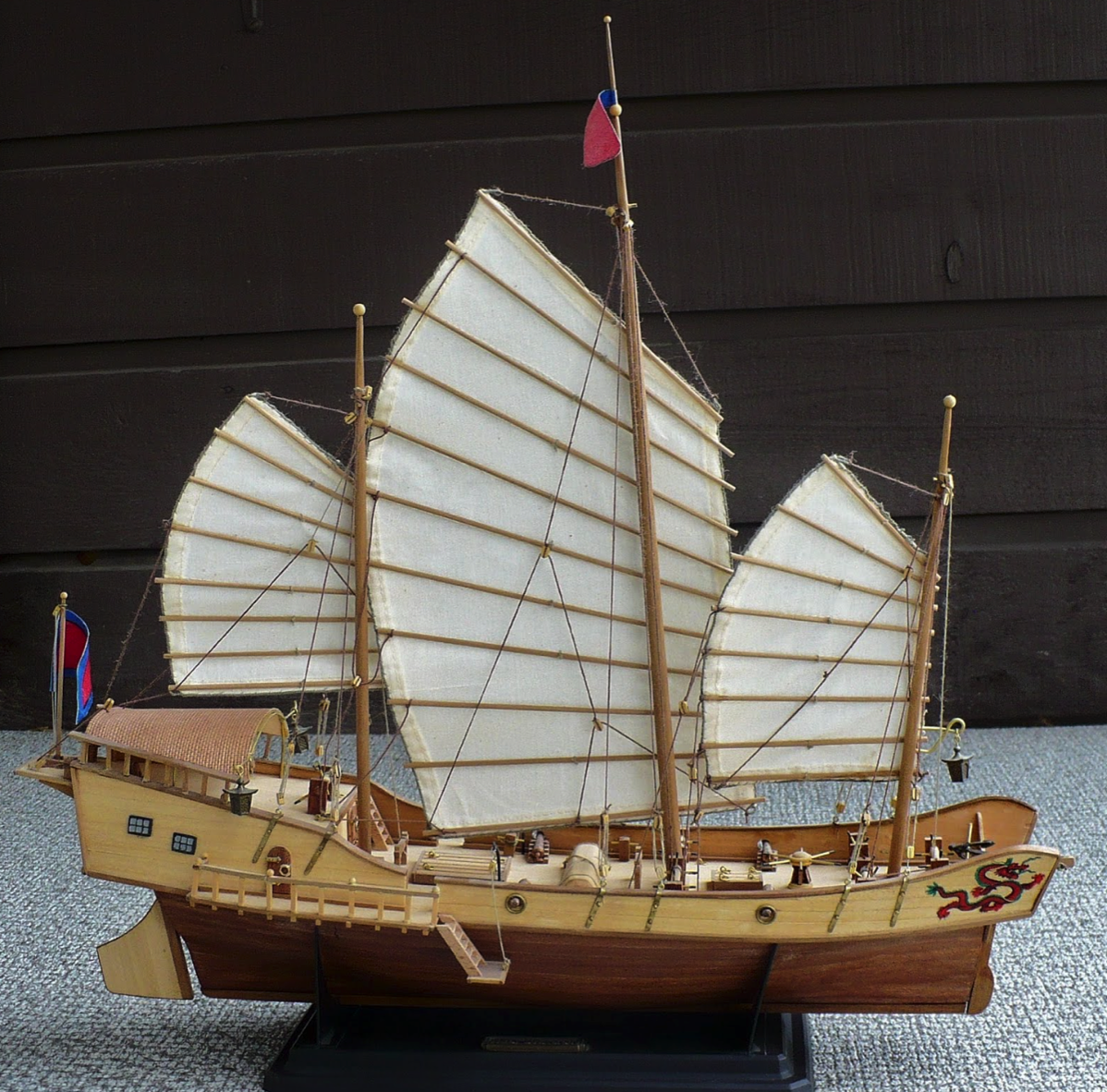 maquette jonque chinoise