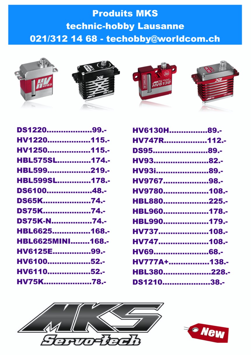 servos servomoteurs mks