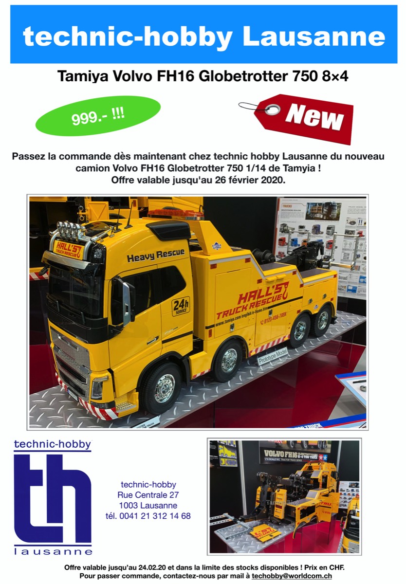 Camion R.C. Camion R.C. Tamiya Volvo FH16 Globetrotter 750