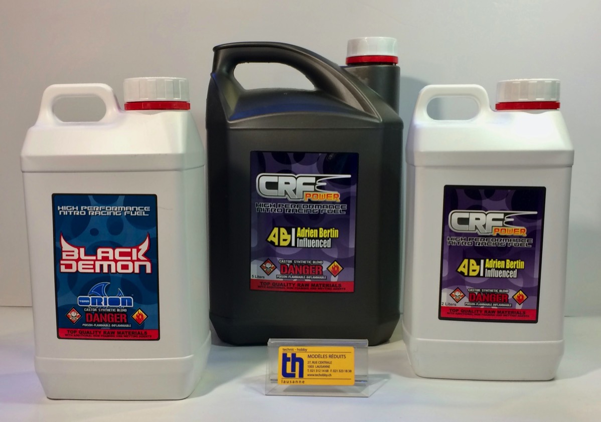 carburant essence nitromethane pour modeles RC