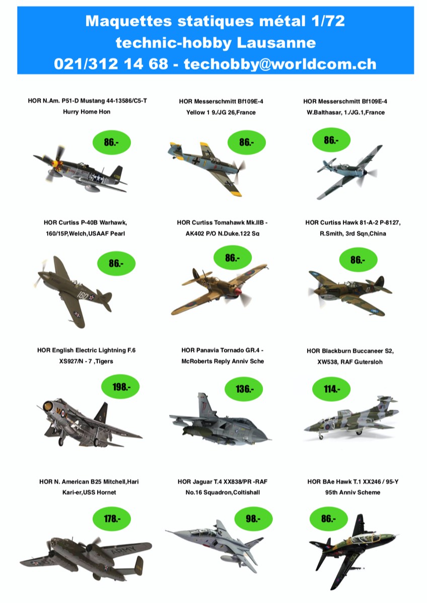 Maquettes avions de collection en métal